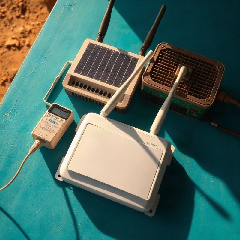 Close-up of multiple product categories laid out on a teal surface in Garissa